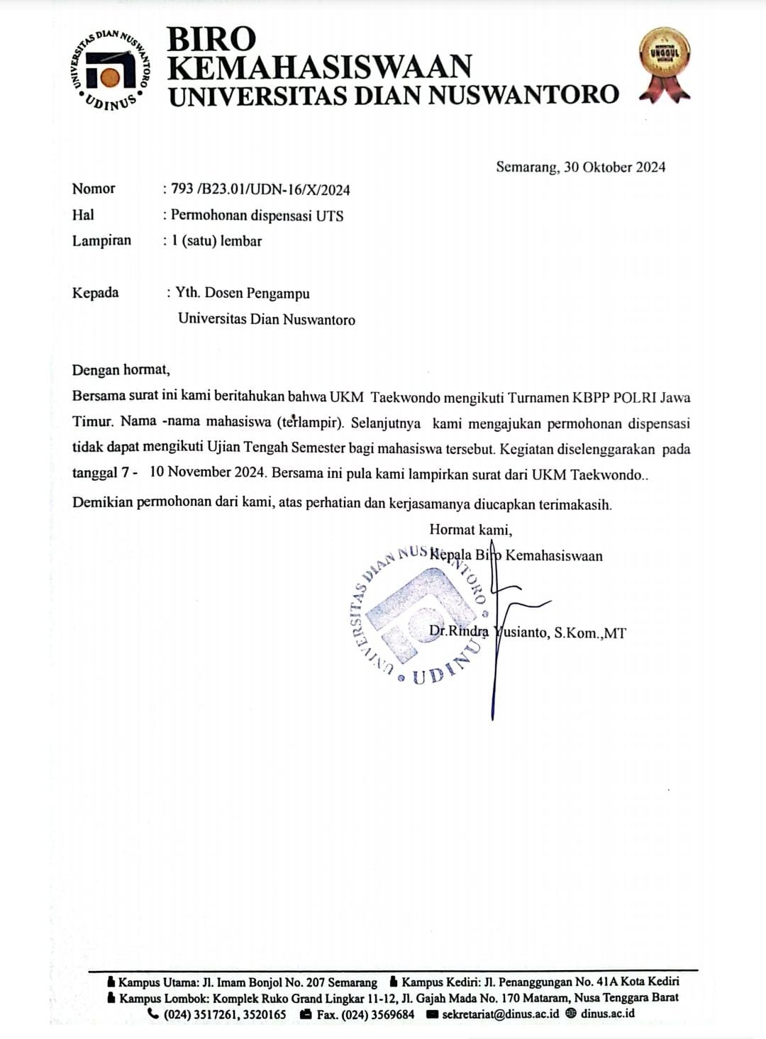 Surat Tugas